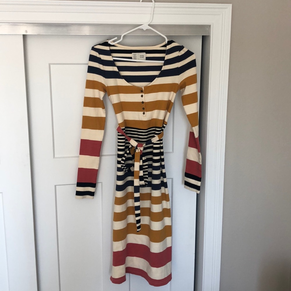Striped, Sweater Dress